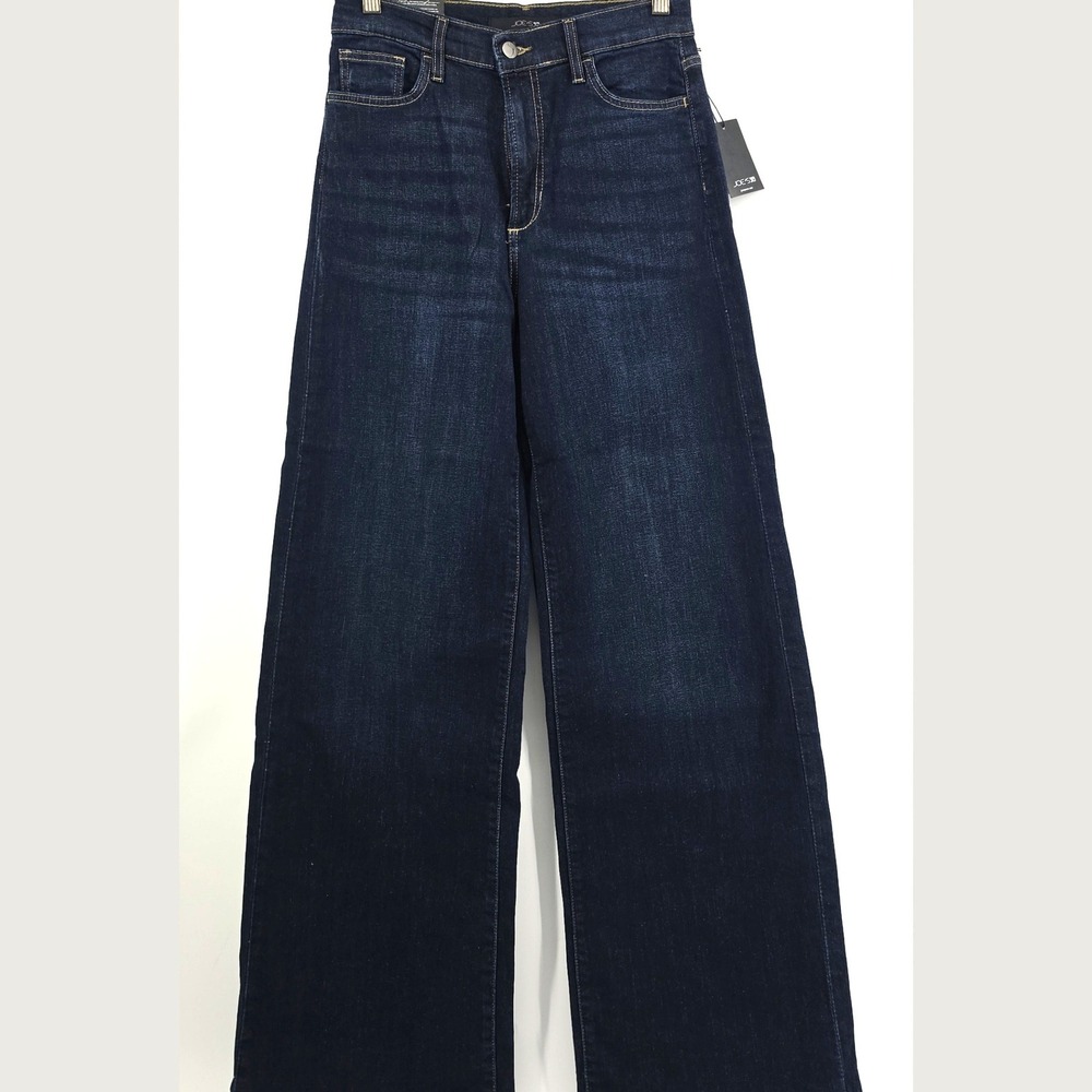 Joe's Jeans High Rise Wide Leg Dark Wash Stretch Denim Pants Size 26 NWT